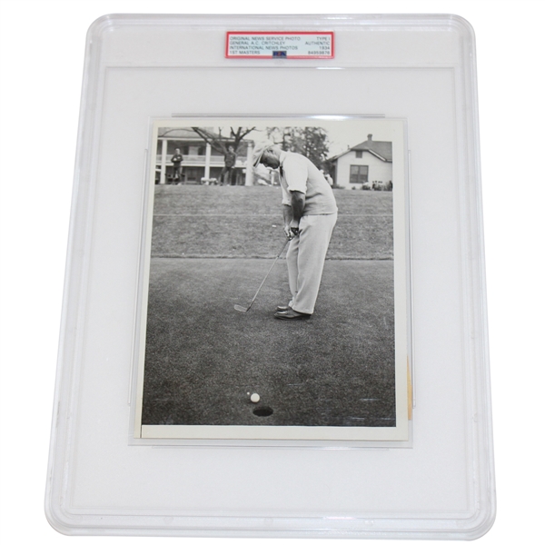 1934 Masters Tournament General A.C. Critchley International News Photo AUTHENTIC PSA TYPE I