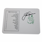 Jack Nicklaus Signed Augusta National Golf Club Scorecard JSA ALOA