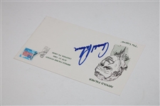 Arnold Palmer Signed 1989 Arnold Palmer Station 'The Legend' Cachet - Blue JSA ALOA