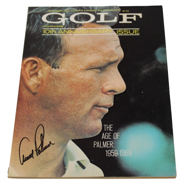 Arnold Palmer Signed 1969 Golf Magazine 10th Anniversary Issue - December JSA ALOA