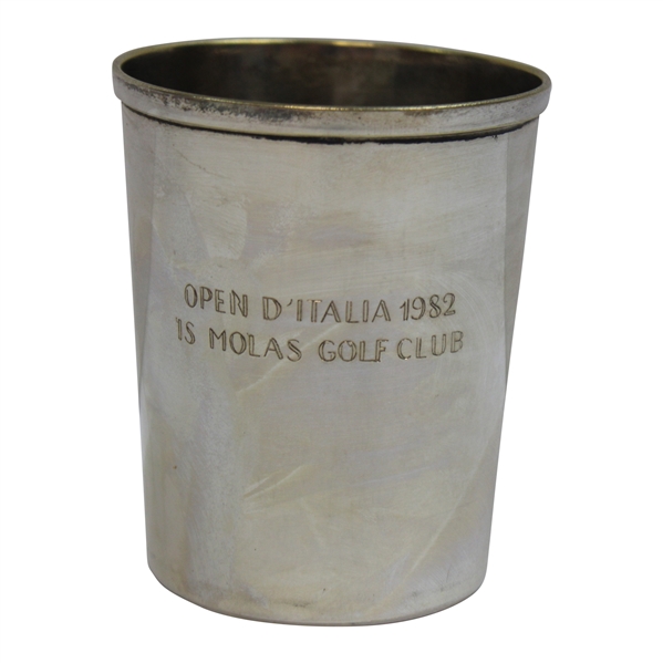 Runner-Up Bobby Clampetts 1982 (Italian) Open DItalia Is Molas Golf Club Silver Plated Cup/Trophy