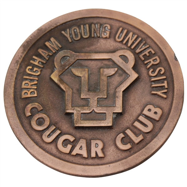 Bobby Clampetts Brigham Young University Cougar Club Medal