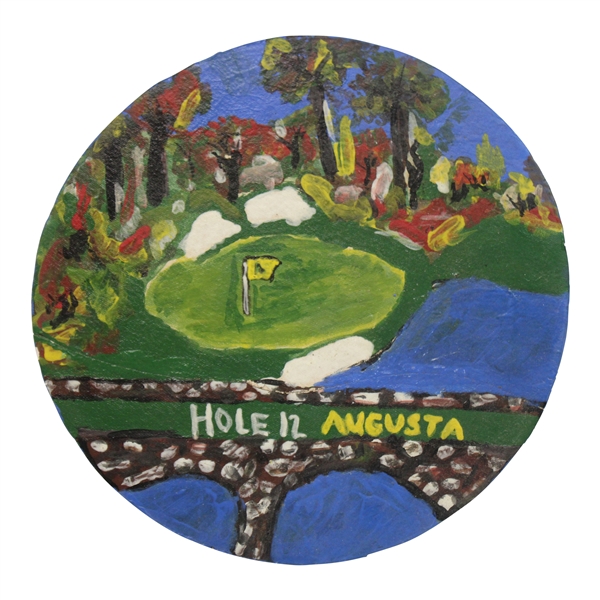 Hole 12 Augusta National Hand Painted Ceramic Tray/Bowl