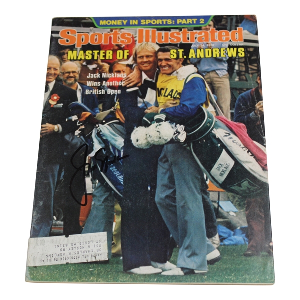 Jack Nicklaus Signed 1978 Sports Illustrated Magazine - July