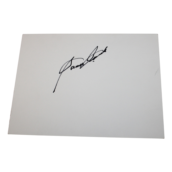 Sam Snead Signed White Construction Paper Sheet JSA ALOA