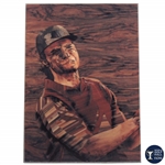 Marquetry Portrait of Bernhard Langer Ceramic Tile by Tony Jacklin - WGHoF Collection