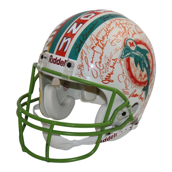 1972 Miami Dolphins Team Signed Hand-Painted Ltd Ed Commemorative Football Helmet