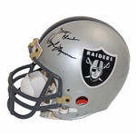 George Blanda, Jim Plunkett, Ken Stabler & Daryl Lamonica Signed Raiders Helmet JSA ALOA