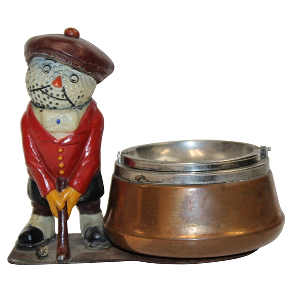 Vintage Dunlop Man Golfer with Ash Tray