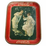 Vintage 1926 Golf Themed Drink Coca Cola Metal Tray