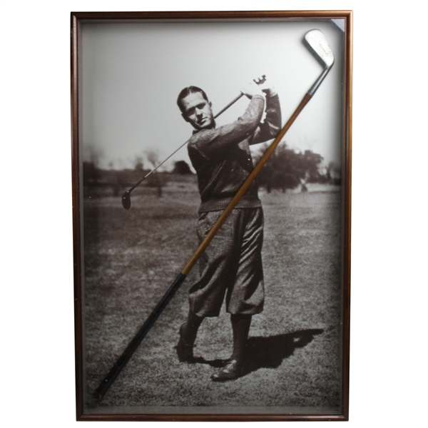 A.G. Spalding & Bro. Kro-Flite Iron in Bobby Jones Deluxe Shadow Box Presentation