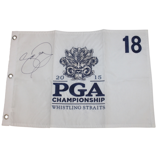 Jason Day Signed 2015 PGA Championship At Whistling Straits Embroidered Flag JSA ALOA