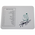 Hideki Matsuyama Signed Augusta National Golf Club Scorecard JSA ALOA