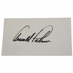 Arnold Palmer Signed 3x5 Index Card BAS #AE02067 Letter