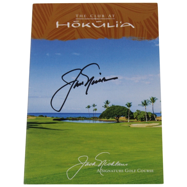 Jack Nicklaus Signed The Club at Hokulia Scorecard A Signature Golf Course JSA ALOA