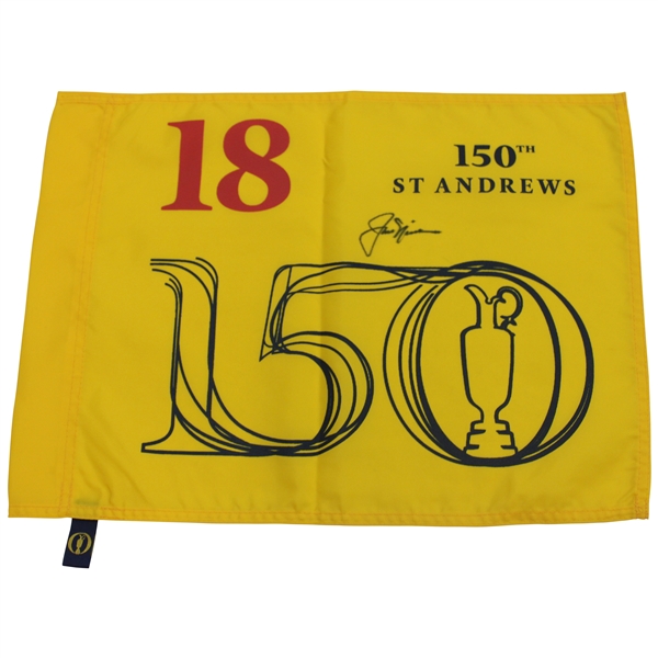 Jack Nicklaus Signed 2022 OPEN Championship 150th St. Andrews Flag JSA ALOA