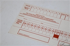 Arnold Palmer Signed 1993 Us Senior Open Scorecard JSA ALOA