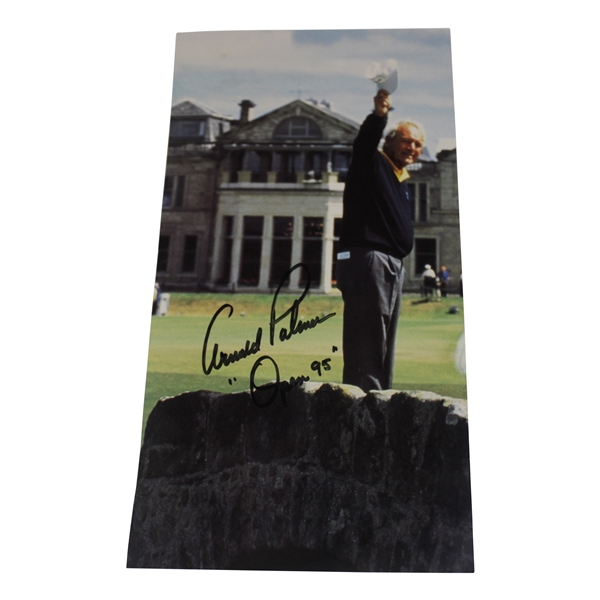 Arnold Palmer Signed Photo With "Open 95" JSA ALOA