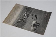 Arnold Palmer Signed Magazine Page JSA ALOA