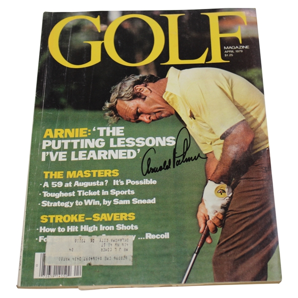 Arnold Palmer Signed 1979 Golf Magazine - April JSA ALOA