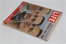 Astronaut Alan Shepard Signed 1961 LIFE 'Astronaut First Team' Oversize Magazine JSA ALOA