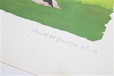 Arnold Palmer Signed 1995 The Old Course St Andrews Art Print w/'Open 95' JSA ALOA