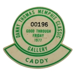 Al Geiberger Shoots First 59! - 1977 Danny Thomas Memphis Classic Caddy Badge #196