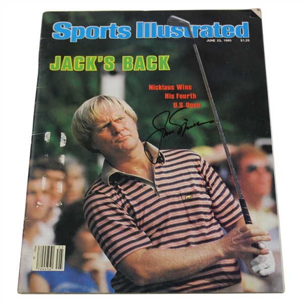 Jack Nicklaus Signed 1980 Sports Illustrated Magazine - June JSA ALOA