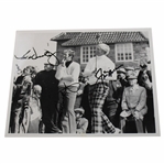 Jack Nicklaus signed & Tom Weiskopf Twice Signed 8x10 B&W Photo JSA ALOA