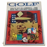 Big 3 Palmer, Nicklaus, & Player w/others Signed 1972 Golf Magazine - January JSA ALOA