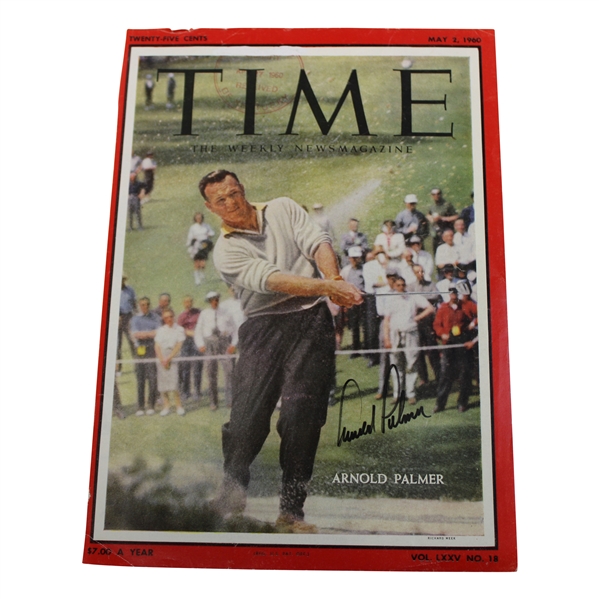 Arnold Palmer Signed 1960 TIME Magazine Cover Only - May 2nd JSA ALOA