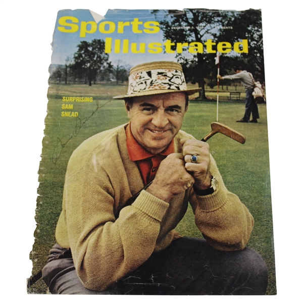 Sam Snead Signed 1960 Sports Illustrated Magazine Cover Only - December JSA ALOA