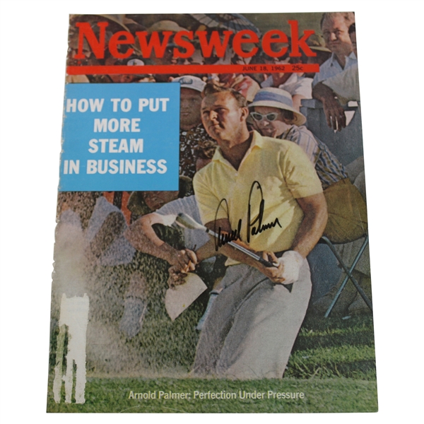 Arnold Palmer Signed 1962 Newsweek Magazine Cover Only - June JSA ALOA