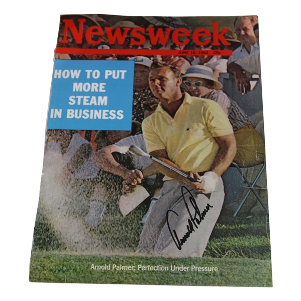 Arnold Palmer Signed 1962 Newsweek Cover Only - June JSA ALOA