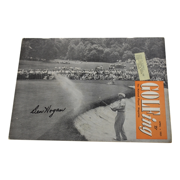 Ben Hogan Signed 1951 GOLFing Magazine - April JSA ALOA