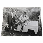 Sam Snead Signed Sitting in Golf Cart 11x14 B&W Photo JSA ALOA