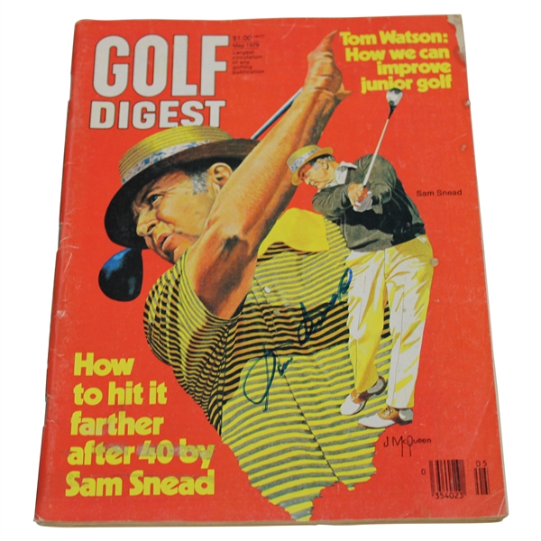 Sam Snead Signed 1978 Golf Digest Magazine - May JSA ALOA