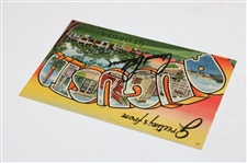 Arnold Palmer Signed Augusta Postcard JSA ALOA