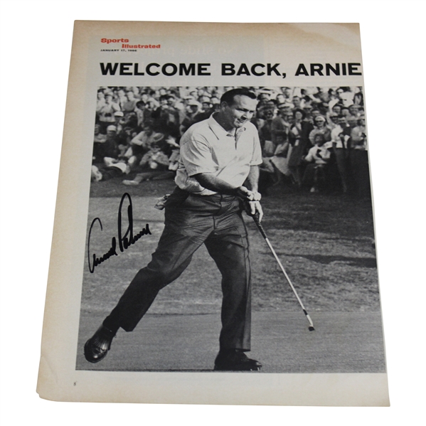 Arnold Palmer Signed 1966 Sports Illustrated Page JSA ALOA