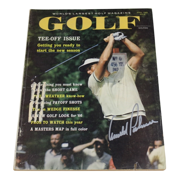 Arnold Palmer Signed 1966 Golf Magazine - April JSA ALOA