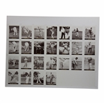 Famous Golfers of The 40’s & 50’s Twenty-Five (25) Card Uncut Sheet