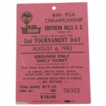 1982 PGA Championship at Southern Hills CC 2nd Rd Ticket #06903