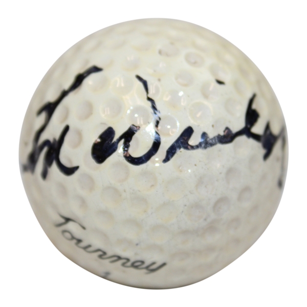 Tom Weiskopf Signed MacGregor Tourney 100 Tom Weiskopf Logo Golf Ball JSA ALOA