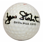 Dave Stockton Signed Titleist 1976 PGA Championship Logo Golf Ball JSA ALOA