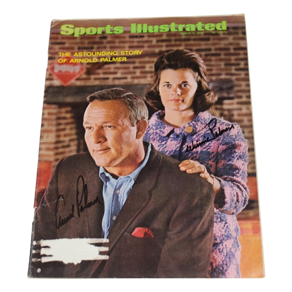 Arnold & Winnie Palmer Signed 1967 Sports Illustrated Magazine - March JSA ALOA