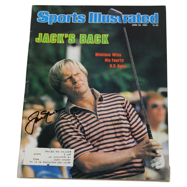 Jack Nicklaus Signed 1980 Sports Illustrated Magazine - June 23rd JSA ALOA