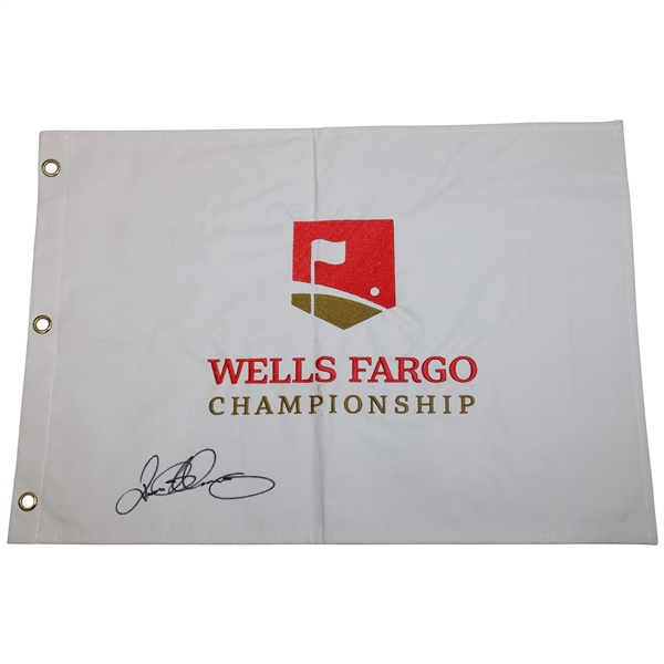 Rory McIlroy Signed Undated Wells Fargo Championship Embroidered Flag JSA ALOA