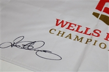 Rory McIlroy Signed Undated Wells Fargo Championship Embroidered Flag JSA ALOA