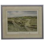 1983 Royal Troon Golf Club 8th Hole - Postage Stamp Print by John Morland - Clampett Collection