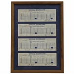 Bobby Clampetts Signed Official Used 1982 Southern Open Winning Scorecards - 1st PGA Tour Win!